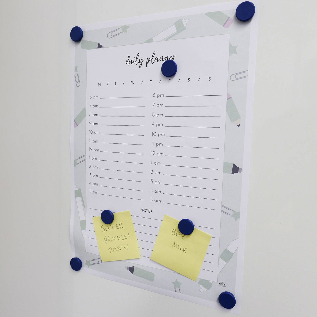Everhang Blue Disc Magnet 25mm Ceramic 20 Pack Ideal For Whiteboards