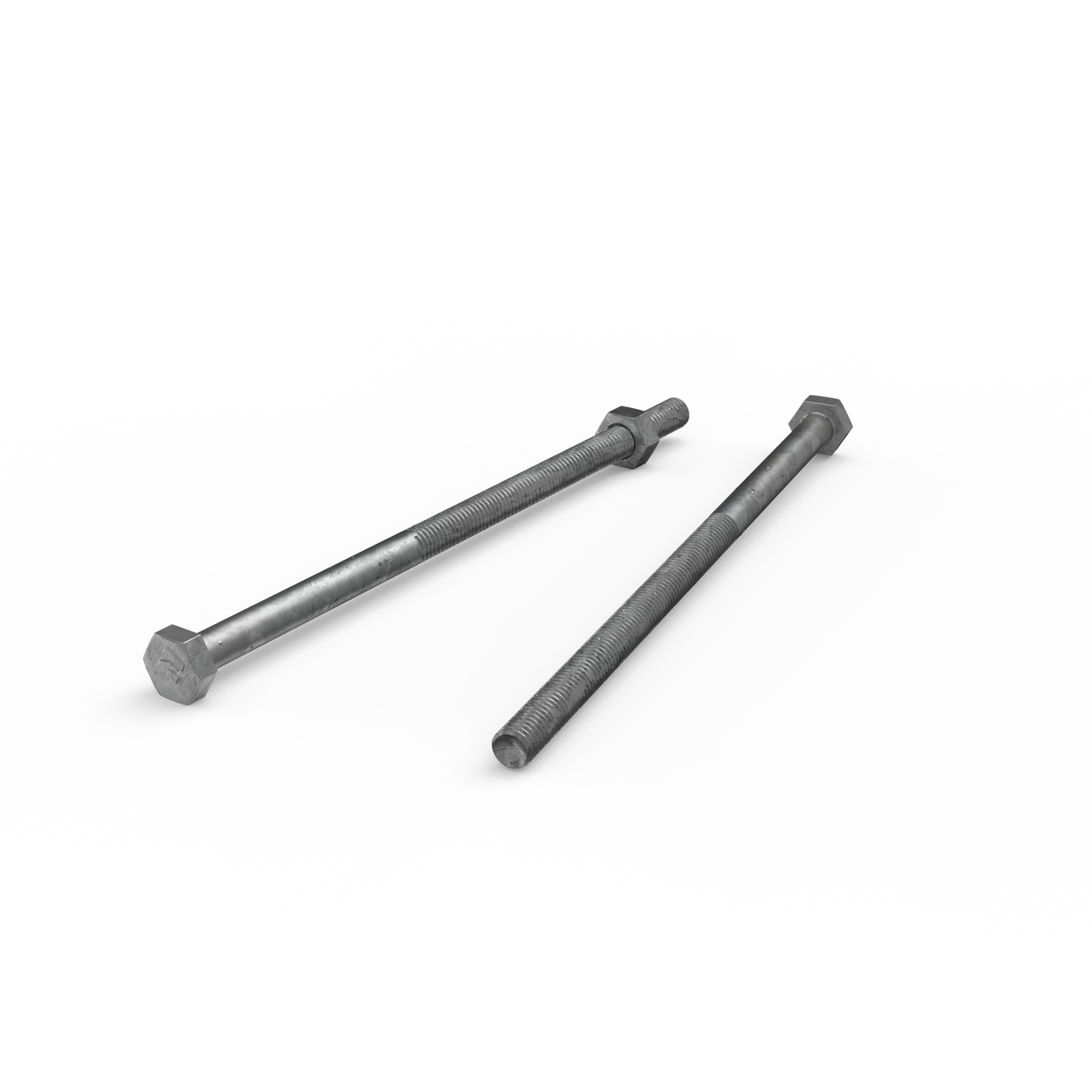 Zenith M6 x 130mm - Hot Dip Galvanised Hex Head Bolts & Nuts - 25 Pack