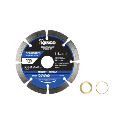 Kango Segmented Diamond Saw Blade - 115mm - Diamond - Dry Cutting