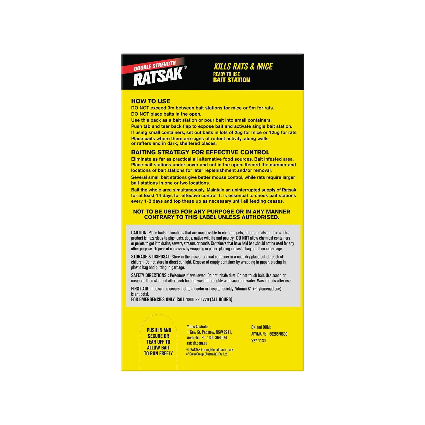 Ratsak Bait Station - 350g
