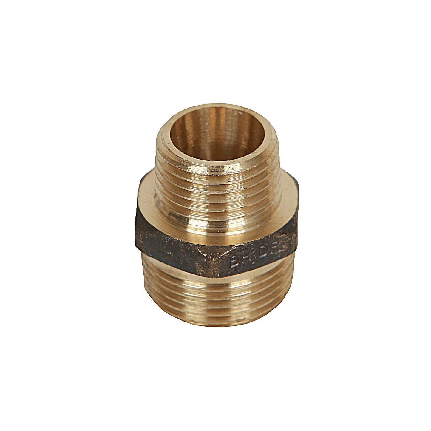 Brasshards Brass Threaded Hex Reducing Nipple - 20 x 15mm