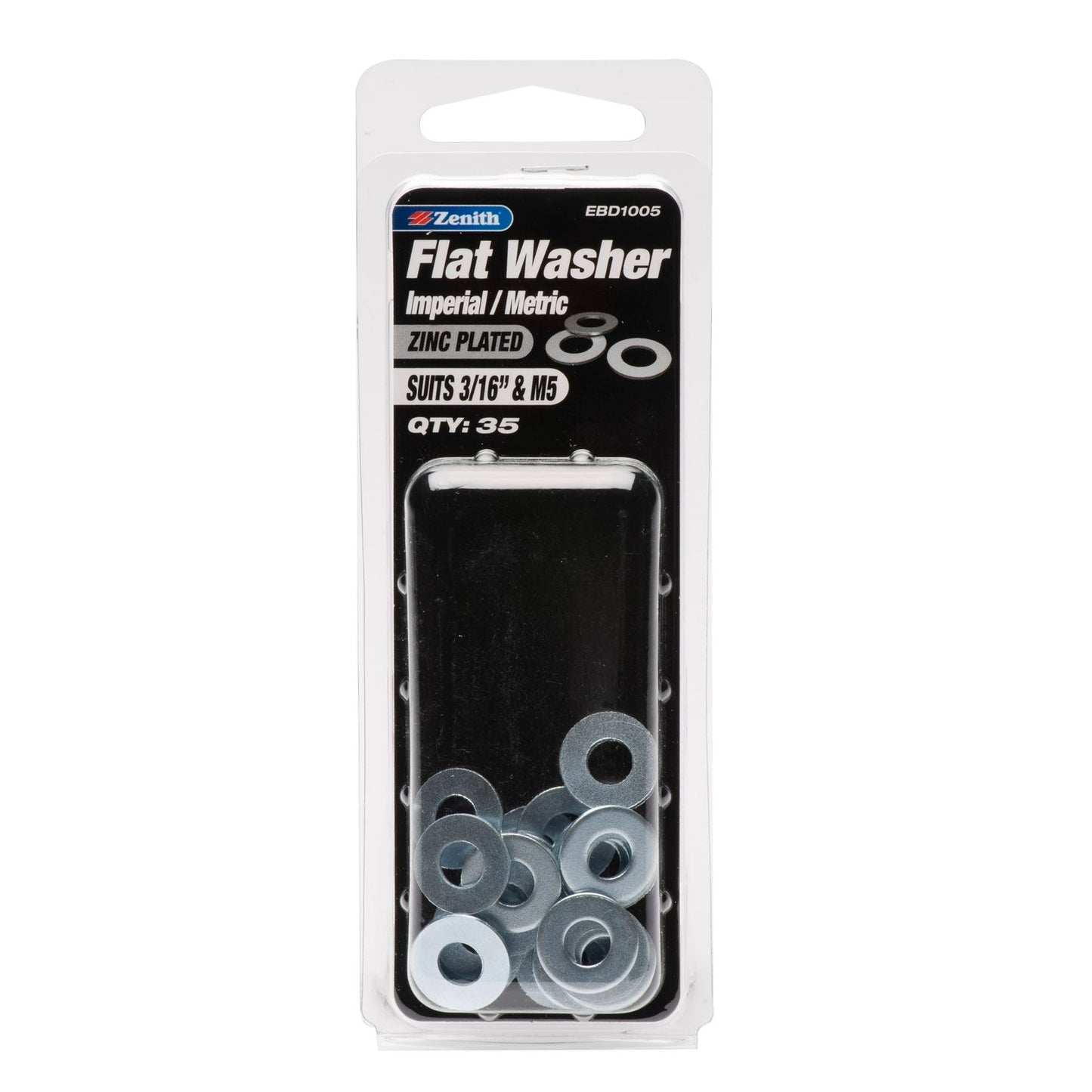Zenith Flat Washer - 3/16 x 9/16 - 35 Pack