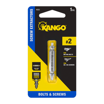Kango Size 2 Screw Extractor - M2 Steel - 65mm x 10mm x 123mm