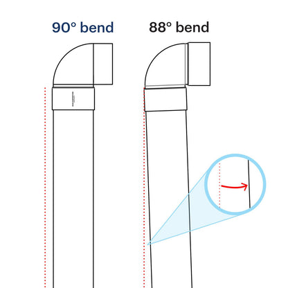 Rain Harvesting Tank Overflow Bend - 90mm