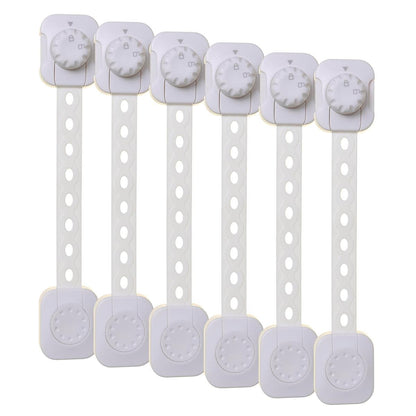 Dreambaby Twist N Lock Latch - 38mm x 215mm - ABS - 6 Pack
