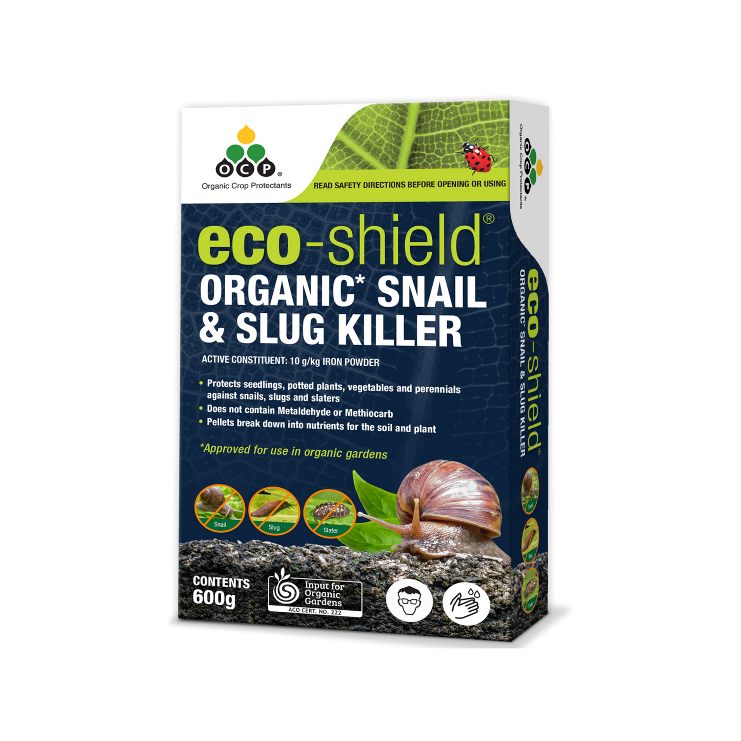 OCP Eco-Shield Organic Snail & Slug Killer - 600g