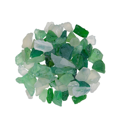 Tuscan Path Frosted Green Gems - 17-19mm - 1kg
