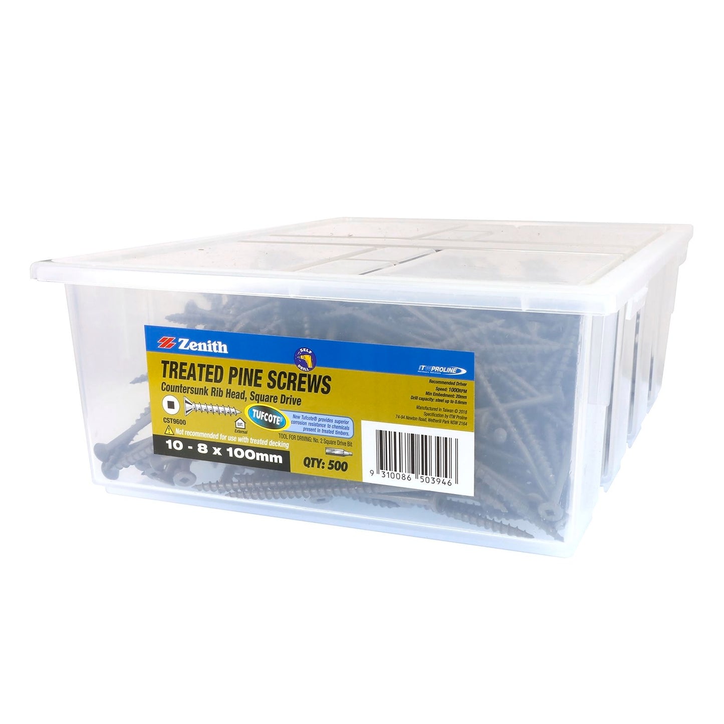 Zenith Treated Pine Screws - 100mm