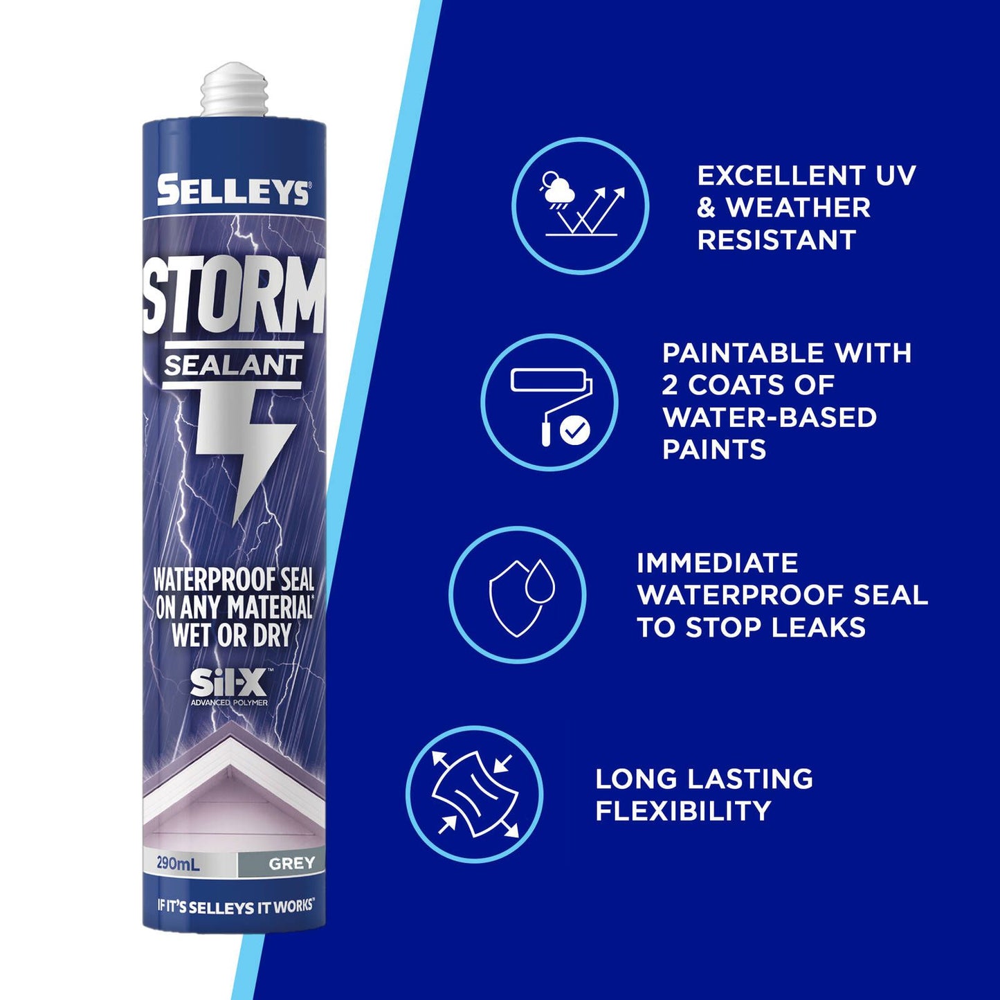 Selleys Grey Storm Sealant - 290ml