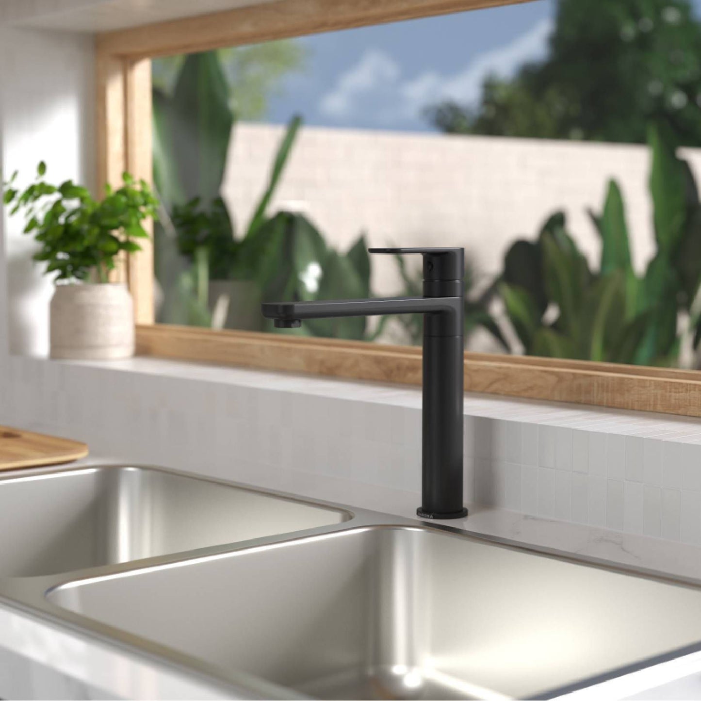 Caroma Black Luna Sink Mixer
