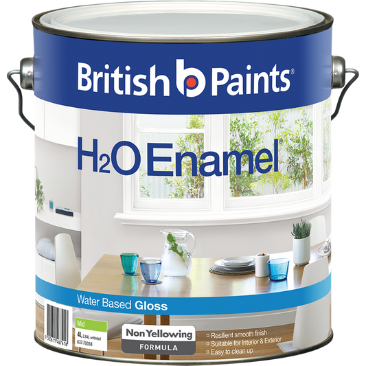 British Paints H2O Enamel Paint - 4L