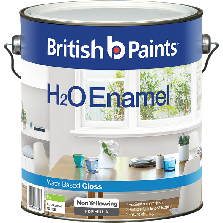 British Paints H2O Enamel Paint - 4L