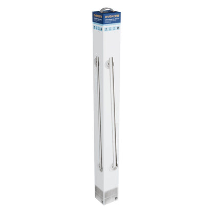 Evekare Linear Grab Rail - 900mm - Brushed Nickel