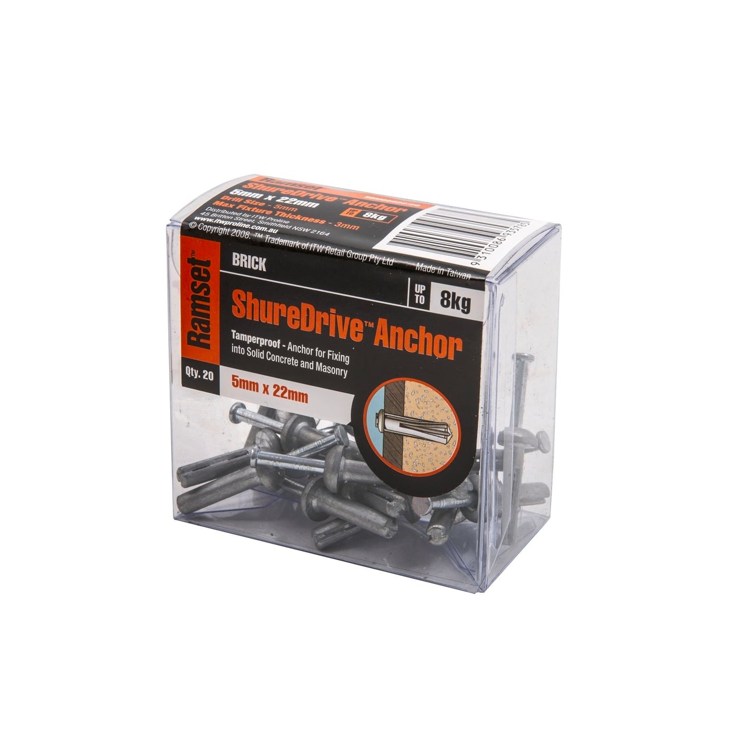 Ramset Shuredrive - 5 x 20mm - 20 Pack