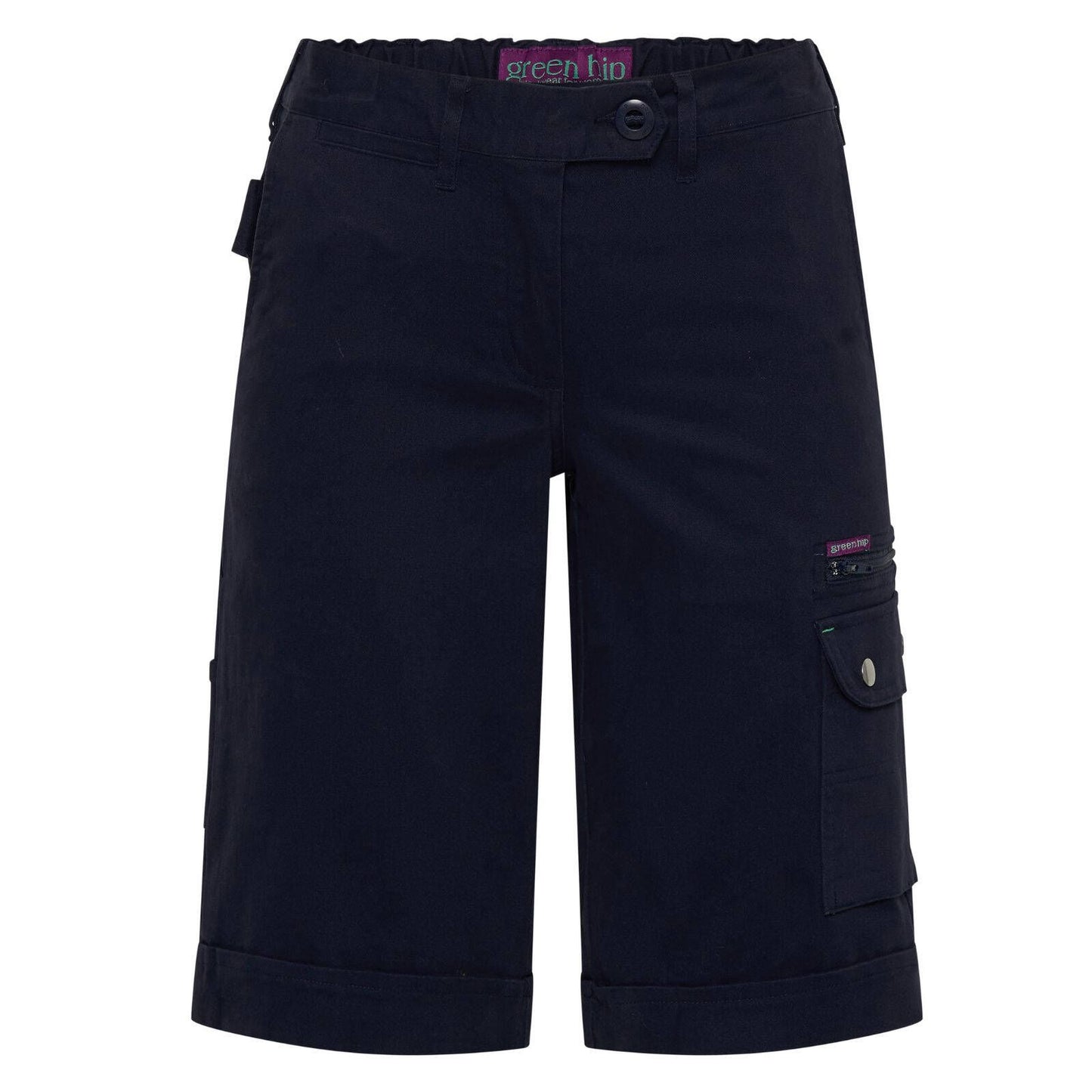 Green Hip Cargo Shorts - Black - Size 16