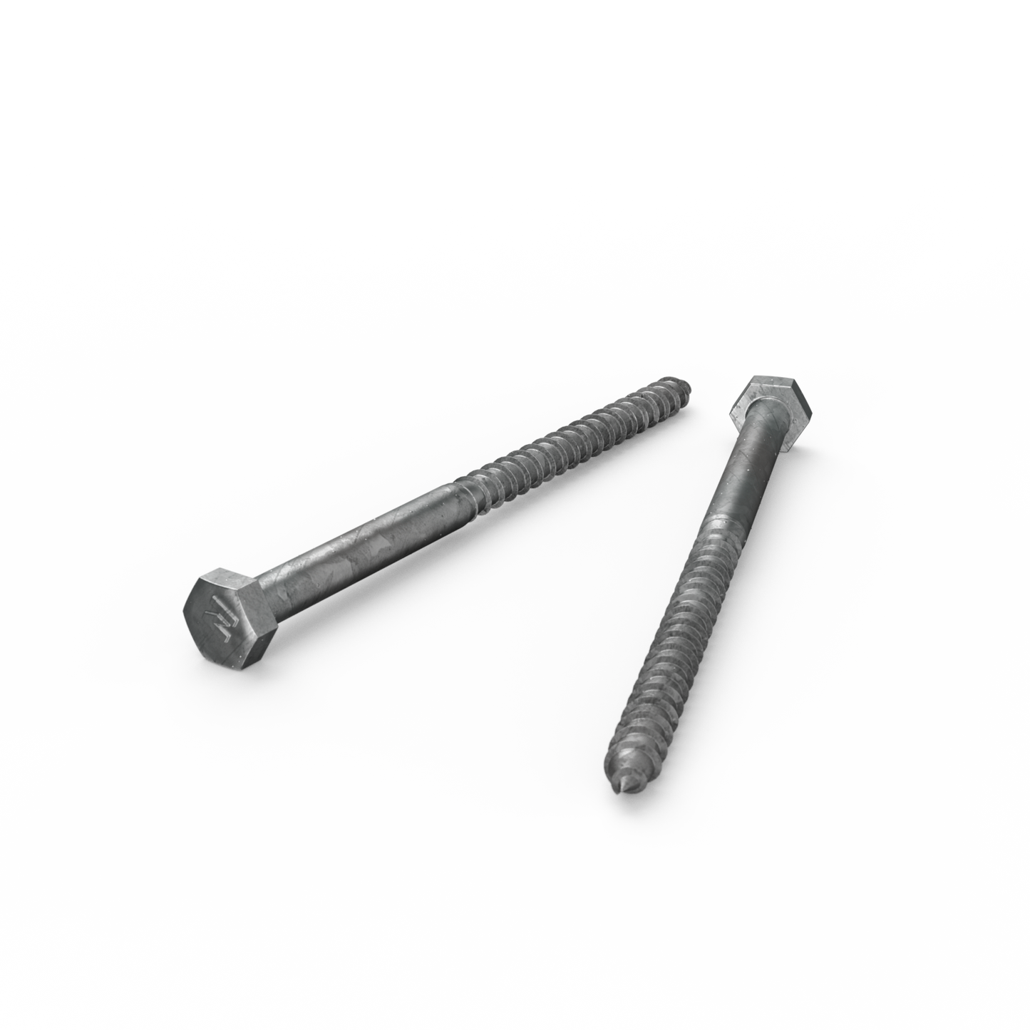 Zenith Hot Dip Galvanised Hex Head Coach Screws - M6 x 100mm - 25 Pack