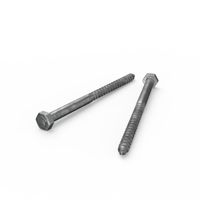 Zenith Hot Dip Galvanised Hex Head Coach Screws - M6 x 100mm - 25 Pack