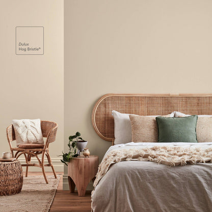 Dulux Wash Wear Low Sheen Interior Paint - 4L - Hog Bristle
