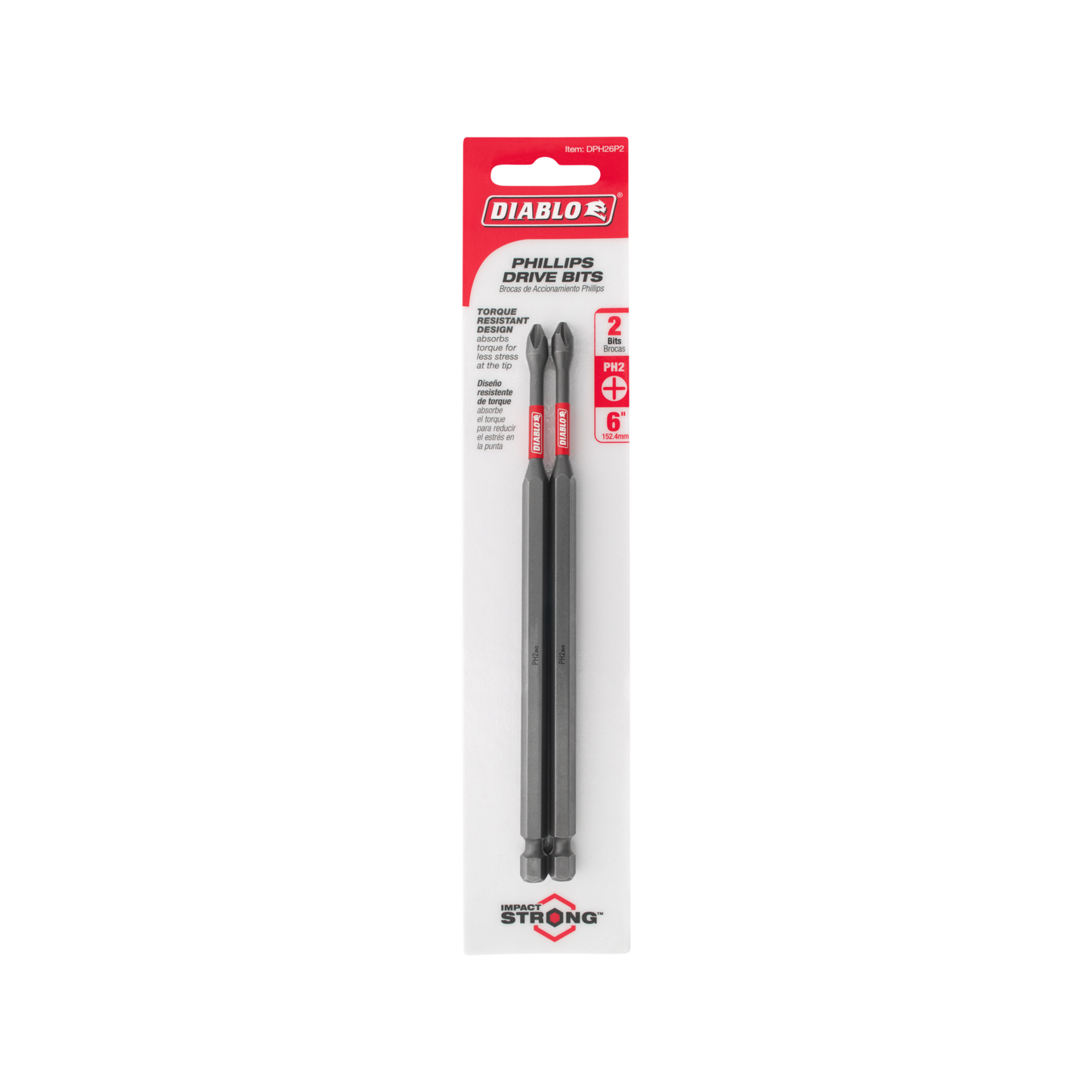 Diablo Power Bit PH2 - 150mm - 2 Pack