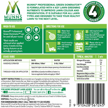 Munns Professional Lawn Fertiliser - 1L