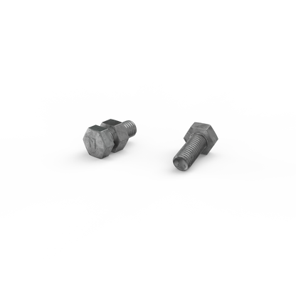 Zenith Hot Dip Galvanised Hex Head Bolts - M8 x 20mm - 25 Pack