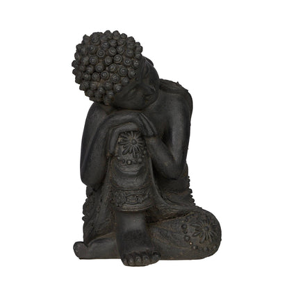 Northcote Pottery Buddha Statue - 25cm - Charcoal