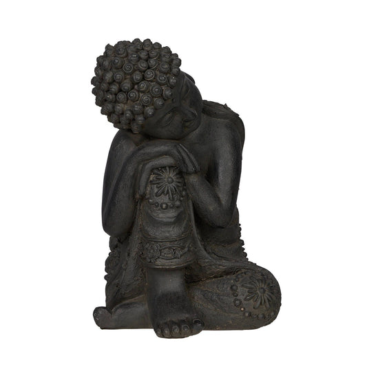 Northcote Pottery Buddha Statue - 25cm - Charcoal