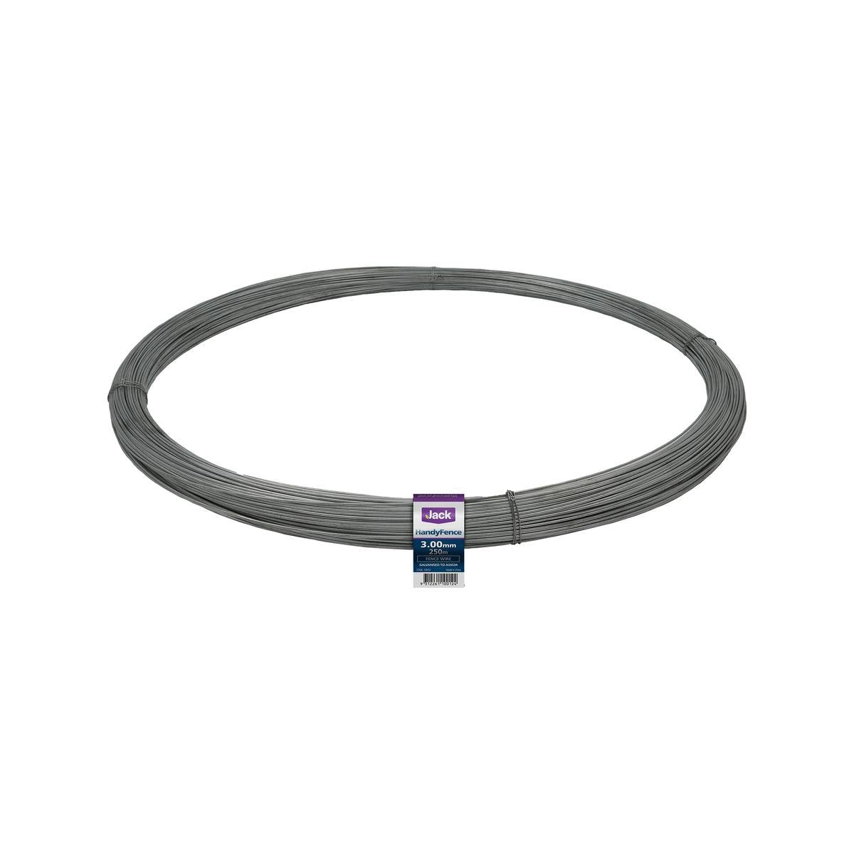 Jack Handyfence Fence Wire - 3mm x 250m - Galvanised - Soft Steel