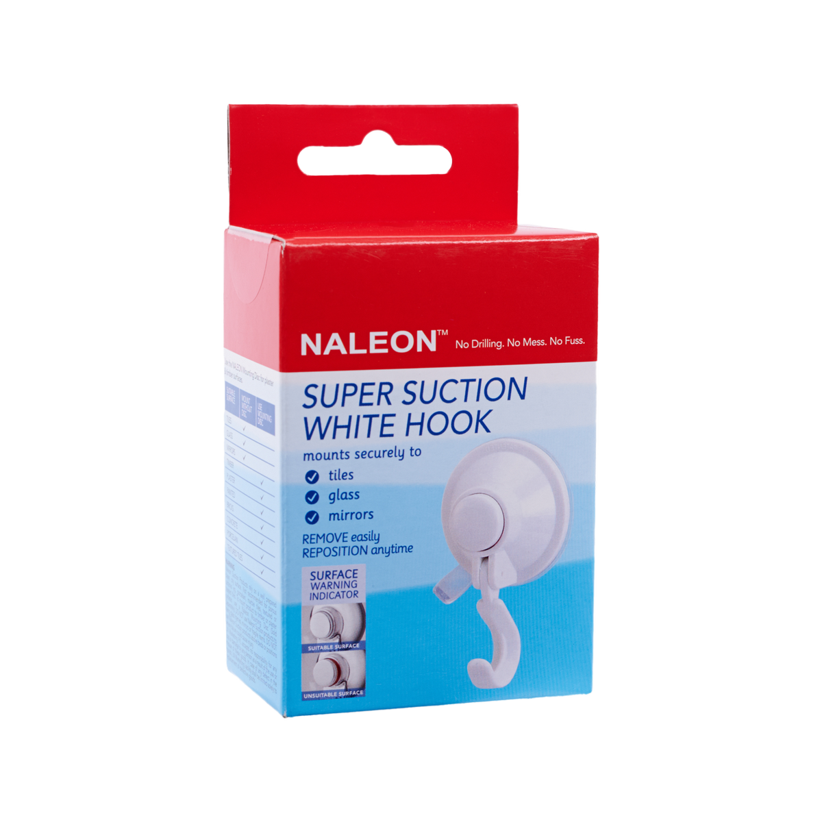 Naleon Super Suction Hook - 3kg - ABS Plastic - Strong Suction