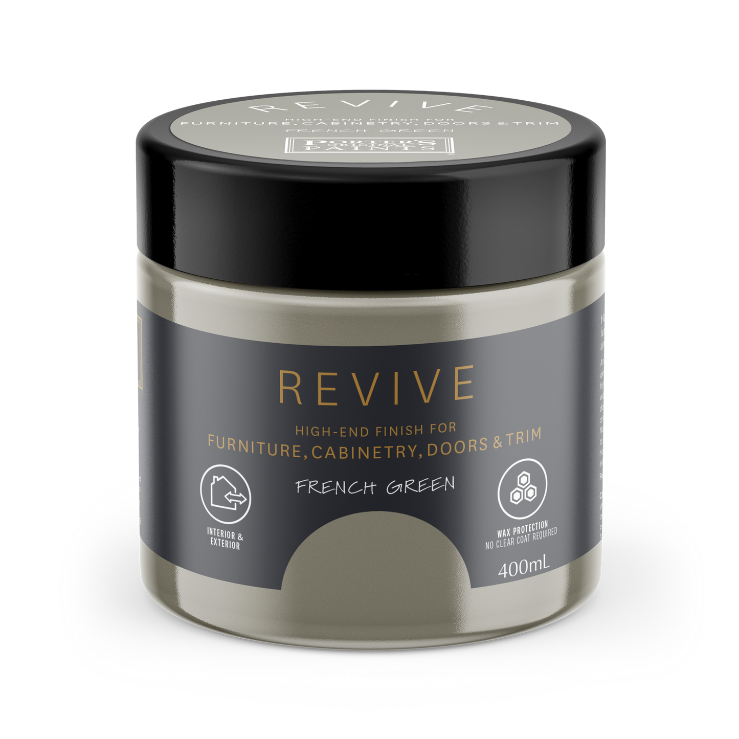 Porters Revive Furniture & Cabinetry Paint - 400ml - French Green