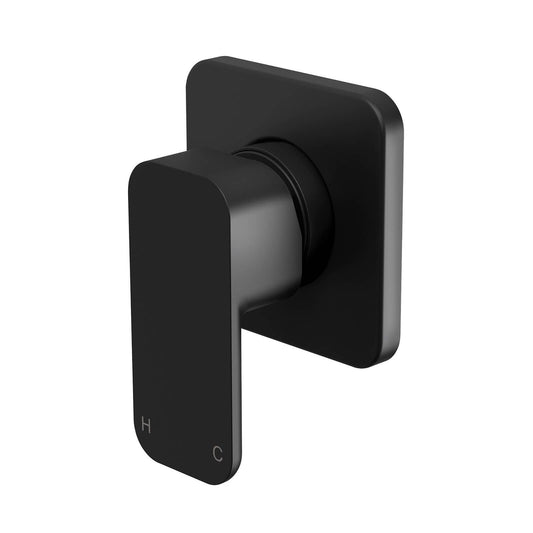 Mondella Matte Black Overture Shower Wall Mixer - 75 x 140 x 195mm