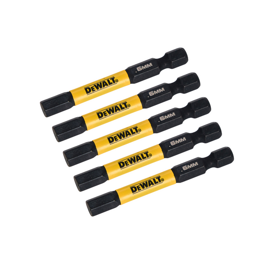 Dewalt Flextorq Screwdriver Bits 57mm HX6 5 Pack