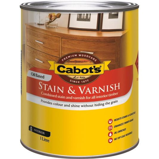 Cabot's Cedar Gloss Oil Based Stain and Varnish - 1L