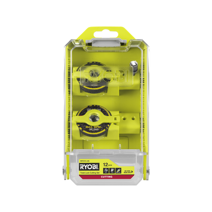 Ryobi Twist Lock Cutting Set - 38mm - 11 Discs - 12 Piece