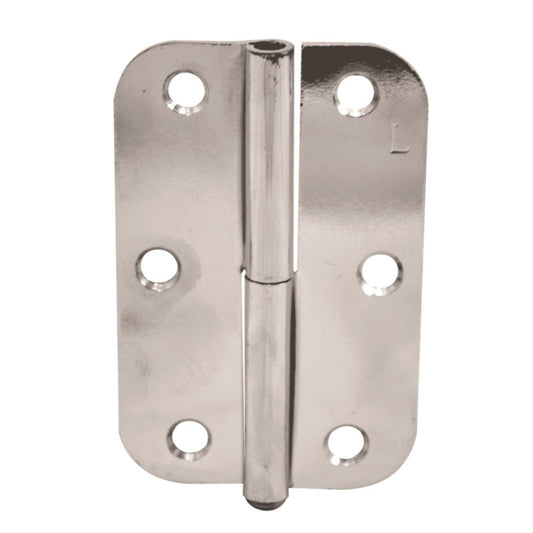 Lane Lift Off Pin Radius Hinge - 90mm - Polished Chrome