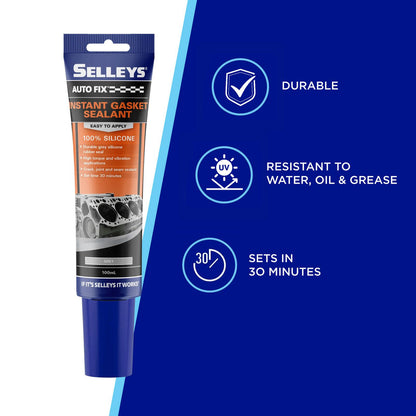Selleys Autofix Instant Gasket - 100ml - Grey