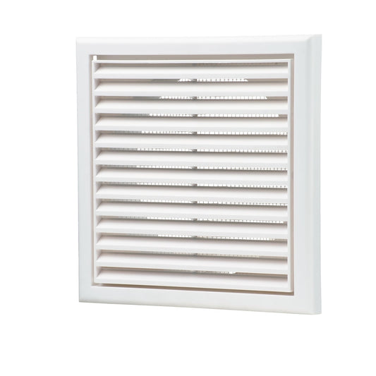 Blauberg White Square Fixed Grille - 150mm
