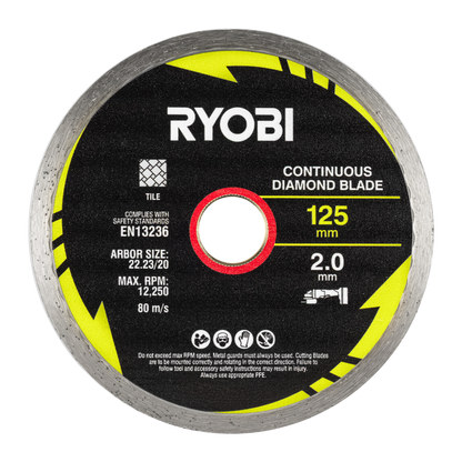 Ryobi Mixed Diamond Blade Set - 125mm - 3 Piece