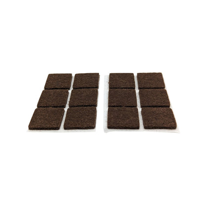 Surface Gard Brown Square Felt Floor Protection - 19mm - 12 Pack