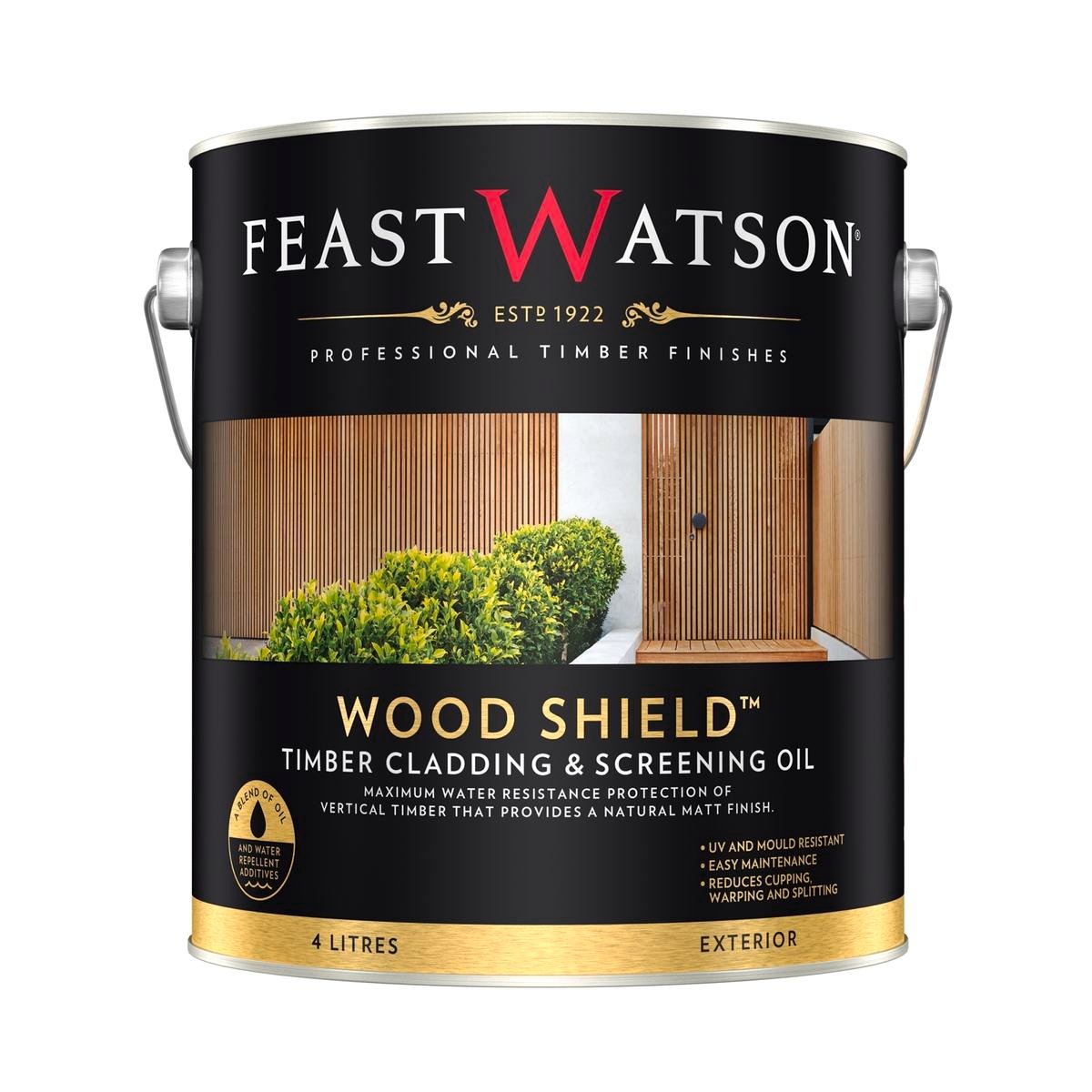 Feast Watson Wood Shield - 4L - Oil Based - Maximum Water Resistance