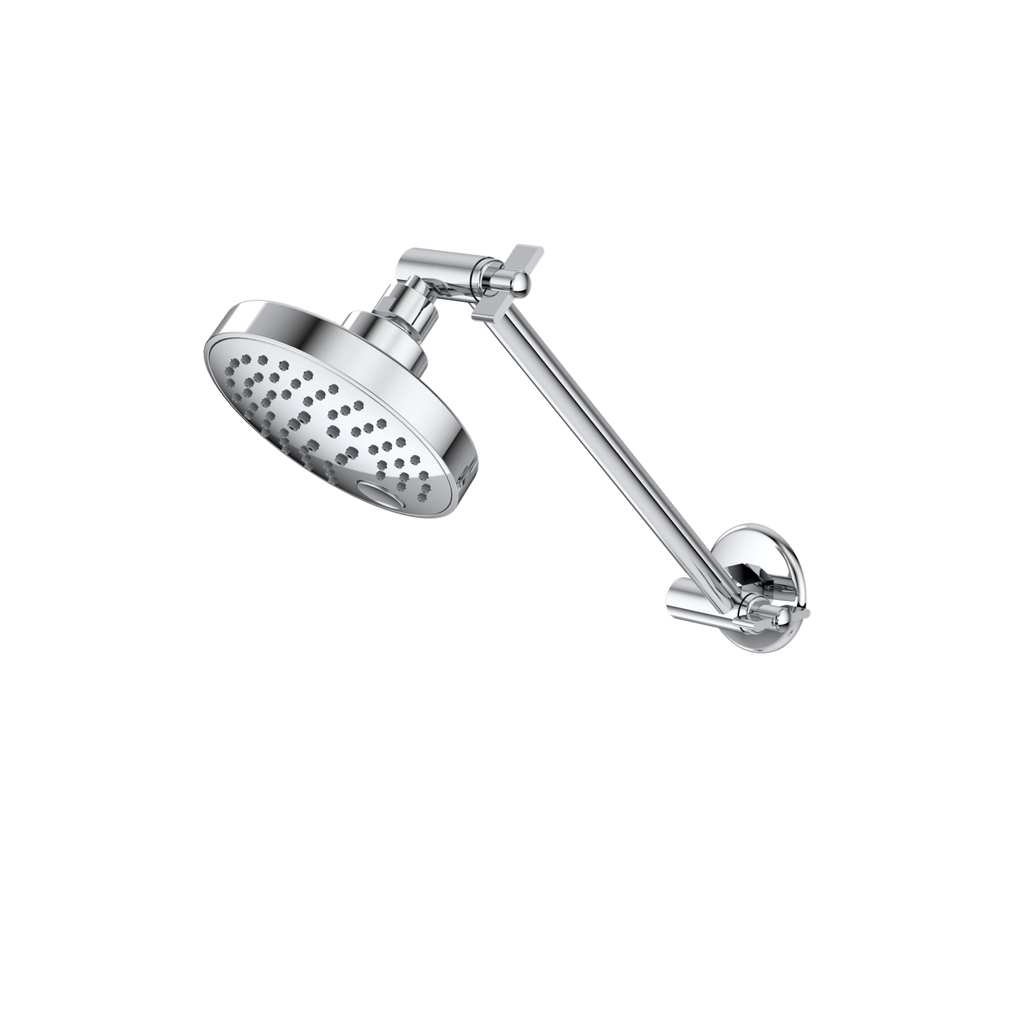 Caroma Chrome Luna Adjustable Shower & Arm - 120 x 345mm - 9L/min
