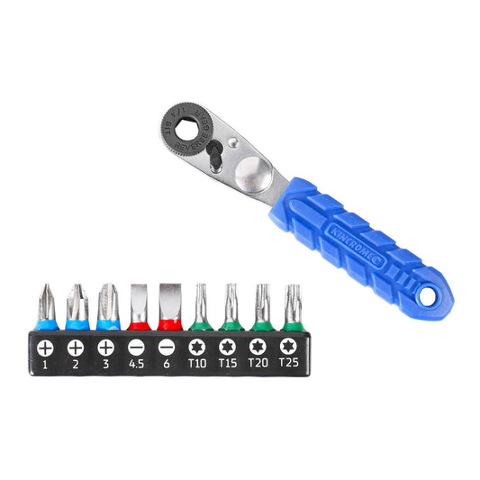 Kincrome 10 Piece Mini Ratchet Bit Set - 1/4" Ratchet