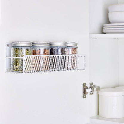 EzyStorage Large Door Mount Wire Rack - 300 x 101 x 102mm - White