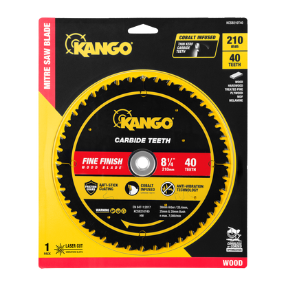 Kango Wood Mitre Saw Blade - 210mm - 40T
