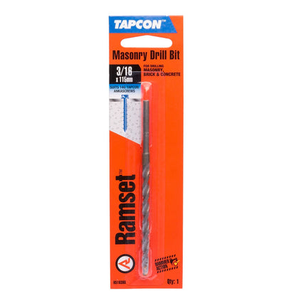 Ramset Tapcon Masonry Drill Bit - 3/16"
