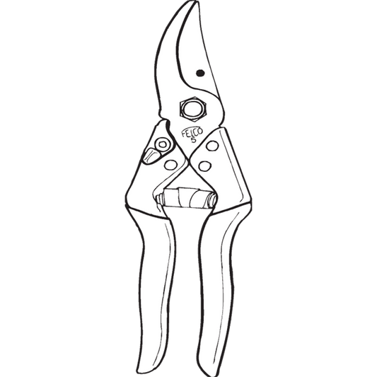 Felco Pruner Secateurs - 60mm - Hardened Steel - Ergonomic Grip