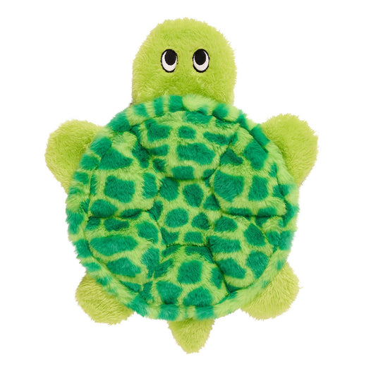 Happy Tails Multi Squeaker Turtle Plush Toy