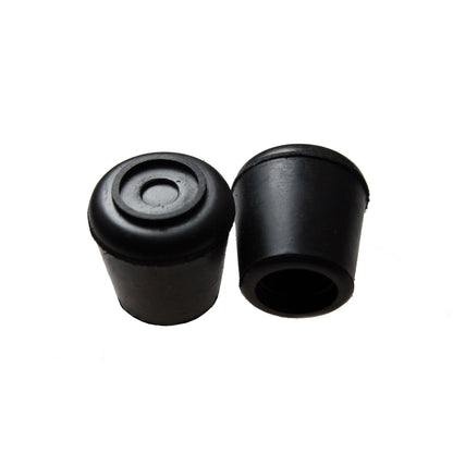 Surface Gard Black Round Rubber Chair Tips - 10mm - 4 Pack