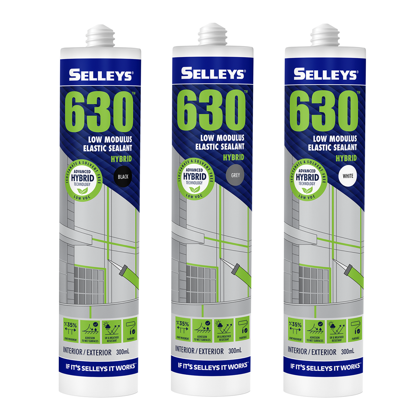 Selleys Low Modulus Flexible Sealant - 300ml - Grey