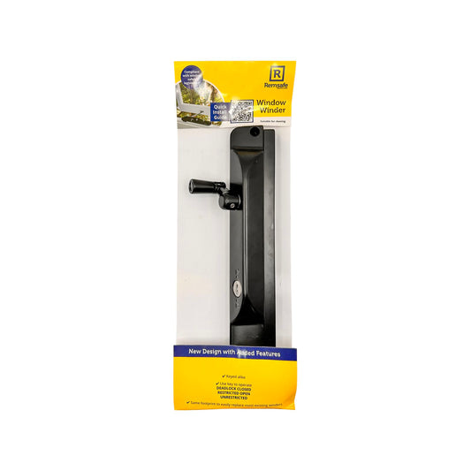 Remsafe Stainless Steel Black Window Winder - 280 x 41 x 46mm